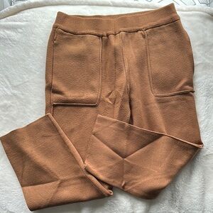 Zara Knit Tan Cropped Pants